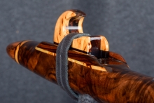 Walnut Burl Native American Flute, Minor, Mid G-4, #T9F (7)